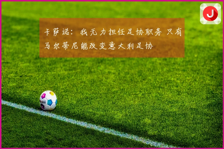 卡萨诺：我无力担任足协职务 只有马尔蒂尼能改变意大利足协